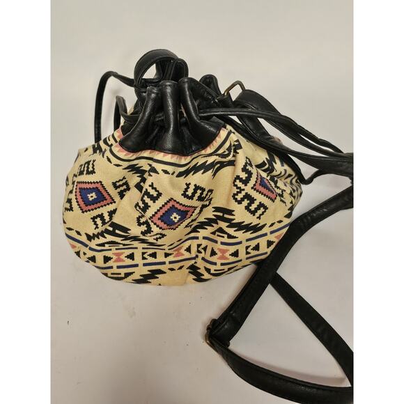 Lily Queen Southwestern Boho Draw String Bag Across Body Shoulder - Picture 5 of 10